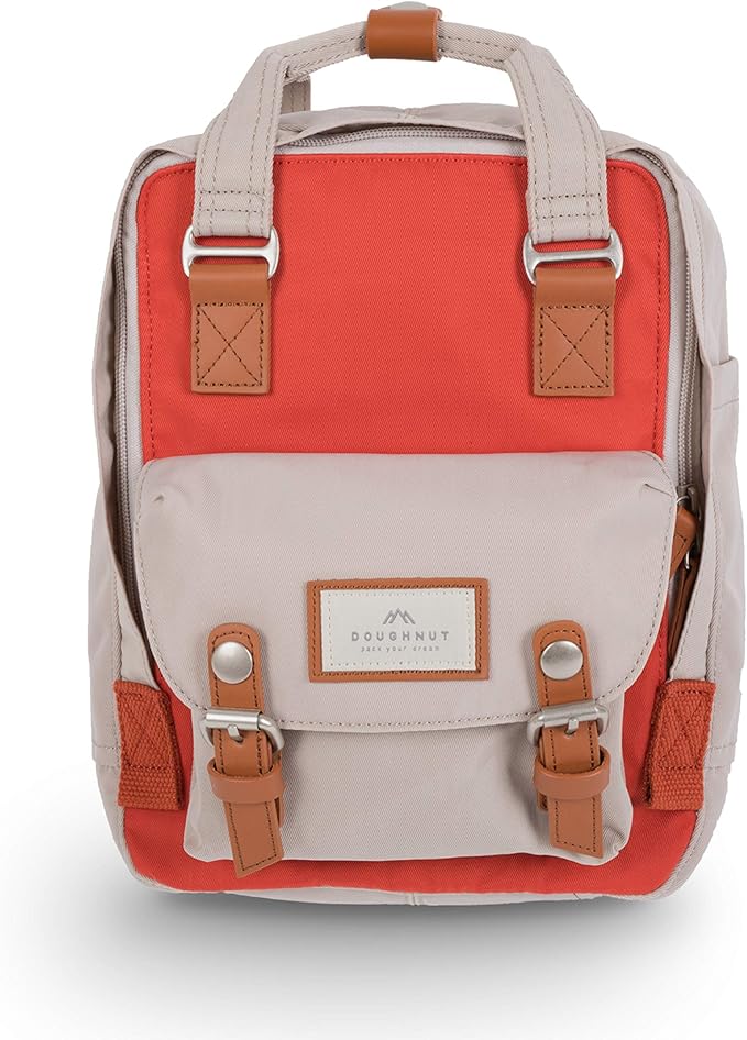 doughnut 甜甜圈 marcaroon mini马卡龙迷你版休闲学生双肩包 南瓜红